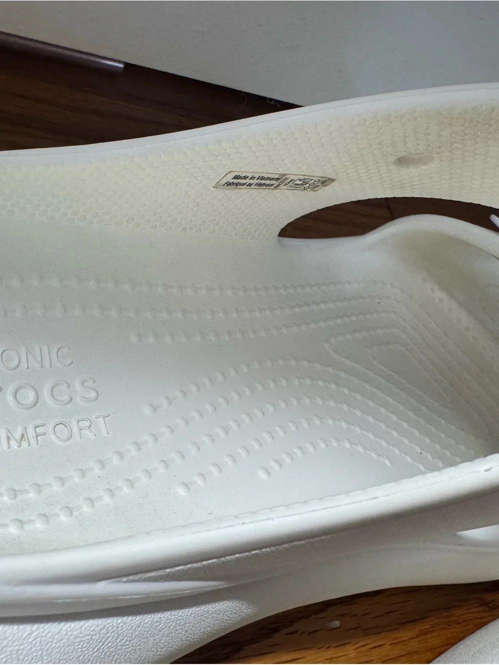 CROCS Women's white Platform Slide Sandals